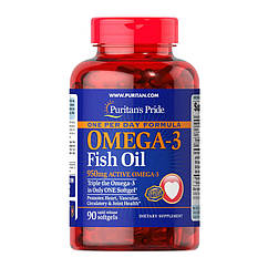 Омега 3 Puritan's Pride Omega-3 Fish Oil 950 mg One Per Day (90 капс) риб'ячий жир пурітанс прайд