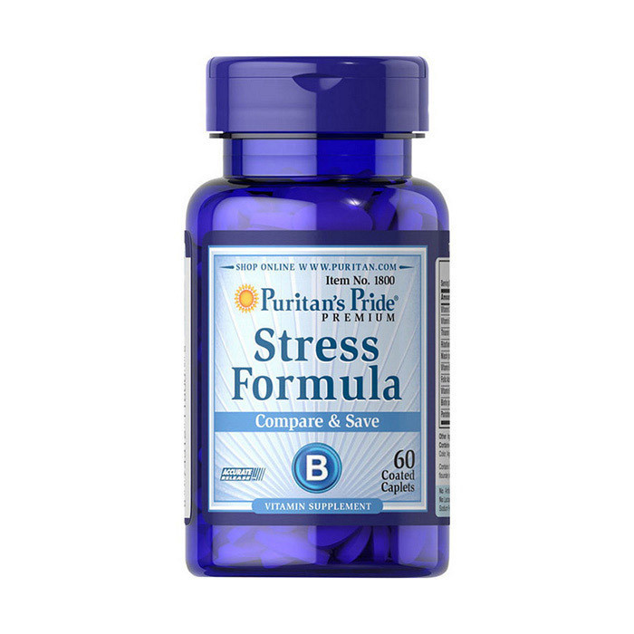 Комплекс вітамінів Puritan's Pride Stress Formula (60 капс) пурітанс прайд стрес формула
