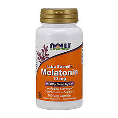 Мелатонін Now Foods Melatonin 10 mg Extra Strength (100 капс) нау фудс