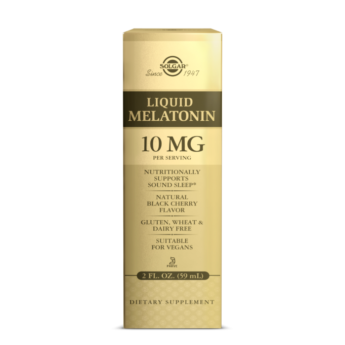 Мелатонін Solgar Liquid Melatonin, Natural Black Cherry Flavor, 10 mg 59 ml солгар, фото 1