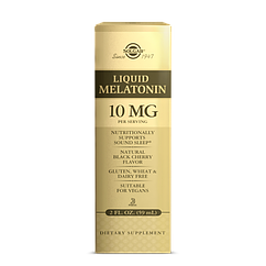 Мелатонін Solgar Liquid Melatonin, Natural Black Cherry Flavor, 10 mg 59 ml солгар