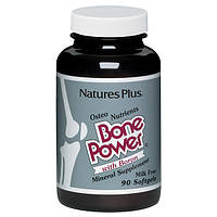 Кальций с Бором для Крепких Костей, Bone Power, Natures Plus, 90 желатиновых капсул