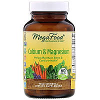 Кальций и Магний, Calcium & Magnesium, MegaFood, 60 таблеток