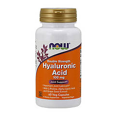 Гіалуронова кислота Now Foods Hyaluronic Acid (60 капсул) нау фудс