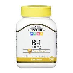 Вітамін Б1 21st Century B -1 100 mg (110 таблеток) 21 століття