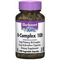 В-Комплекс 100, Bluebonnet Nutrition, 100 гелевых капсул