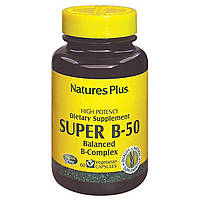 Супер В-Комплекс, В-50, Nature's Plus, 60 Вегетарианских Капсул