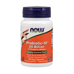 Прибуток Now Foods Probiotic -10 25 Billion (30 капс) нау фудс