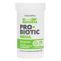 Пробиотики Мега, Probiotic Mega, Nature's Plus, 120 млрд КОЕ, 30 Капсул