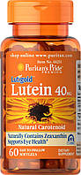 Лютеин Puritan's Pride Lutein 40 mg with Zeaxanthin (60 капс) пуританс прайд