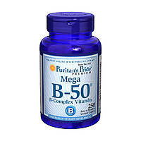 Комплекс витаминов группы Б Puritan's Pride Mega B-50 B-Complex Vitamin (250 капс) пуританс прайд