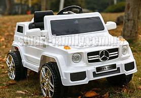 Дитячий електромобіль ДЖИП Mercedes (2 мотори по 25W, 2 акумулятори, MP3) Baby Tilly FL1058 WHITE Білий