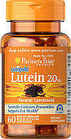 Лютеин Puritan's Pride Lutein 20 mg with Zeaxanthin (60 капс) пуританс прайд