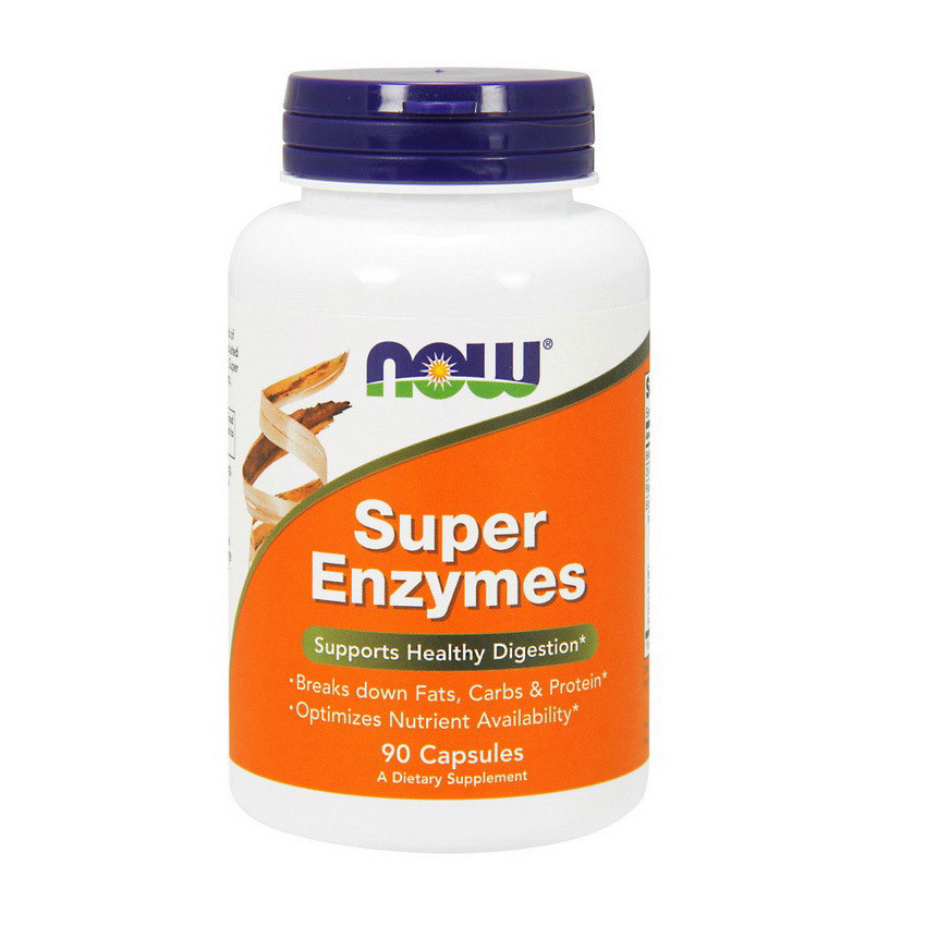 Ферменти ензими Now Foods Super Enzymes (90 капс) нау фудс