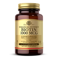 Биотин Солгар Solgar Biotin 1000 mcg (100 капс) витамин б7 солгар