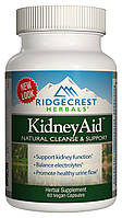 Комплекс для Поддержки Функции Почек, KidneyAid, RidgeCrest Herbals, 60 гелевых капсул