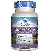 Природный Комплекс для Здорового Сна, DreamOn Zen, RidgeCrest Herbals, 60 вегетарианских капсул