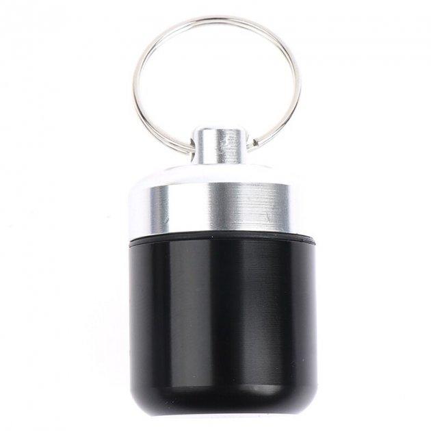 Брелок Футляр металевий Silenta 34х26 мм Black/Silver