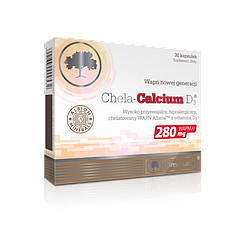 Кальцій хелат Д3 Olimp Chela-Calcium D3 (30 капс) олімп