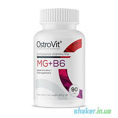 Магній Б6 OstroVit Mg + B6 (90 таб) нау фудс