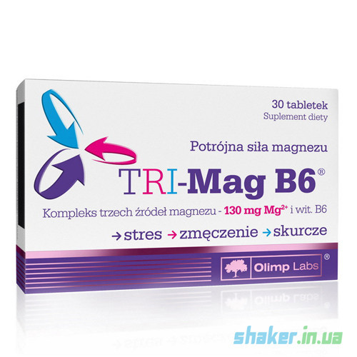 Магній Olimp TRI-Mag B6 (30 таб) олімп