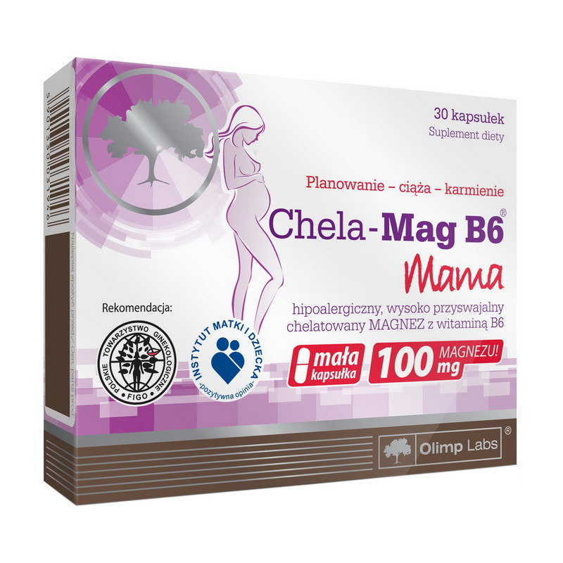Магній хелат + б6 для вагітних і годуючих Olimp Chela-Mag B6 Mama (30 капс) олімп