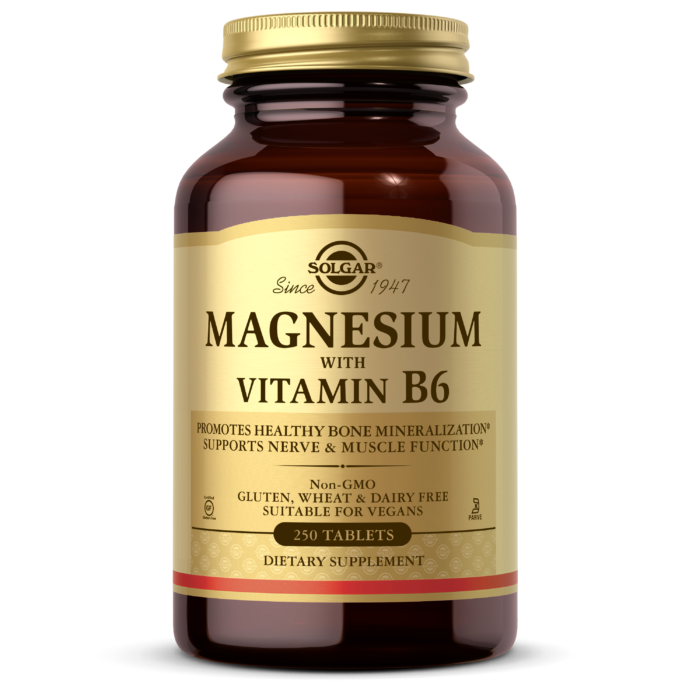 Магній Б6 Solgar Magnesium with Vitamin B6 (250 tab) солгар