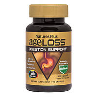 Поддержка желудочно-кишечного тракта AGELOSS, DIGESTIVE SUPPORT, NATURE'S PLUS, 90 капсул