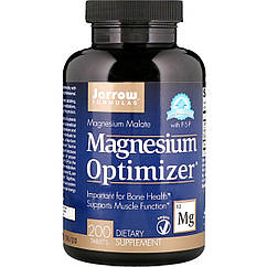 Оптимізатор Магнію, Magnesium Optimizer, Jarrow Formulas, 200 таблеток