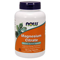 Магній Now Foods Magnesium Citrate (120 капс) нау фудс