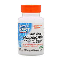 R-липолевая кислота Doctor's Best Stabilized R-lipoic Acid 100 mg (60 капс) доктор бест