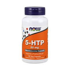 5-гідрокситриптофан Now Foods 5-HTP 50 мг (90 капсул) нау фудс