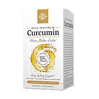 Куркумин, Full Spectrum Curcumin, Solgar, 60 желатиновых капсул с жидким экстрактом