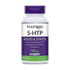 5-гідрокситриптофан Natrol 5-HTP 100 мг (30 капсул) натролит
