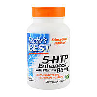 5-гидрокситриптофан Doctor's BEST 5-HTP 100 мг Enhanced with Vitamins B6 and C (120 капсул) доктор бест