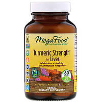 Сила куркумы для печени, Turmeric Strength for Liver, MegaFood, 60 таблеток