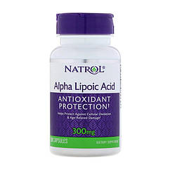 Альфа-ліпоєва кислота Natrol Alpha Lipoic Acid 300 mg (50 капсул) натролит