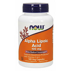 Альфа-ліпоєва кислота Now Foods Alpha Lipoic Acid 100 mg (120 капсул) нау фудс