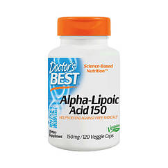 Альфа-ліпоєва кислота Doctor's BEST Alpha-Lipoic Acid 150 (120 капс) доктор бест