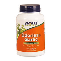 Екстракт часнику NOW Odorless Garlic (250 капс) нау фудс