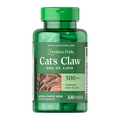 Котячий кіготь екстракт Puritan's Pride Cat`s Claw 500 mg (100 капс) пурітанс прайд