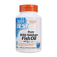 Омега 3 Doctor's Best Pure Wild Alaskan Fish Oil with AlaskOmega 1000 mg (180 капс) доктор бест