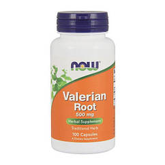 Корінь валеріани екстракт Now Foods Valerian Root 500 mg (100 капс) нау фудс