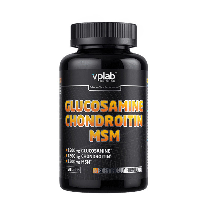 Глюкозамін хондроїтин МСМ VP Lab Glucosamine & Chondroitin MSM (180 tabs) вп лаб