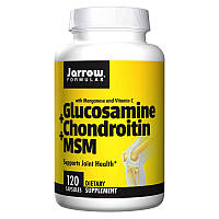 Глюкозамин хондроитин МСМ Jarrow Formulas Glucosamine + Chongroitin + MSM (120 капс) джарроу формула