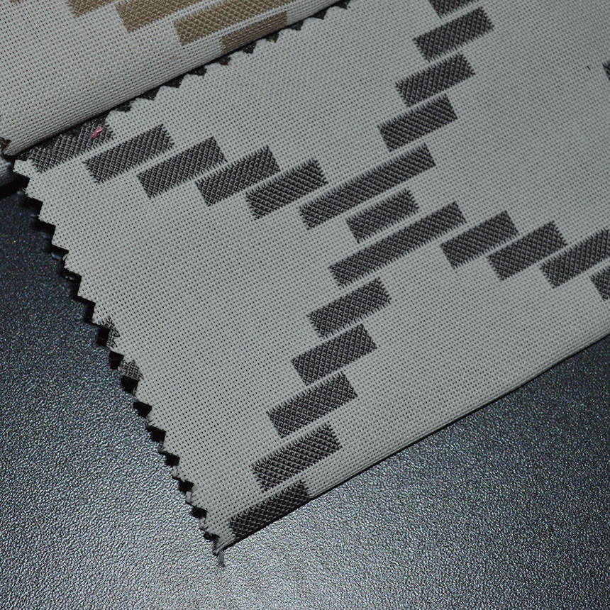 Вулична тканину для меблів жаккард Цейлон (Cejlon) з геометричним візерунком сірого кольору