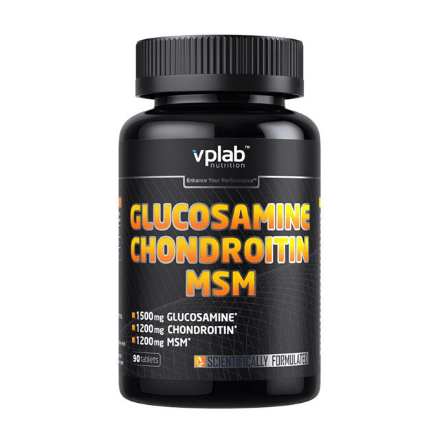 Глюкозамін хондроїтин МСМ VP Lab Glucosamine & Chondroitin MSM (90 tabs) вп лаб