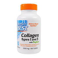 Колаген Doctor's Best Collagen Types 1 & 3 with Peptan 1000 mg (180 таб) доктор бест