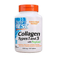 Коллаген Doctor's BEST Collagen Types 1&3 with Peptan 1000 мг (540 таб) доктор бест