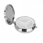 Металевий круглий футляр (3 відділи) Silenta Mirror Round, фото 5